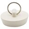Thrifco Plumbing 1-1/2 Inch Universal Rubber Sink Drain Stopper in White 4400604 - alternate 3